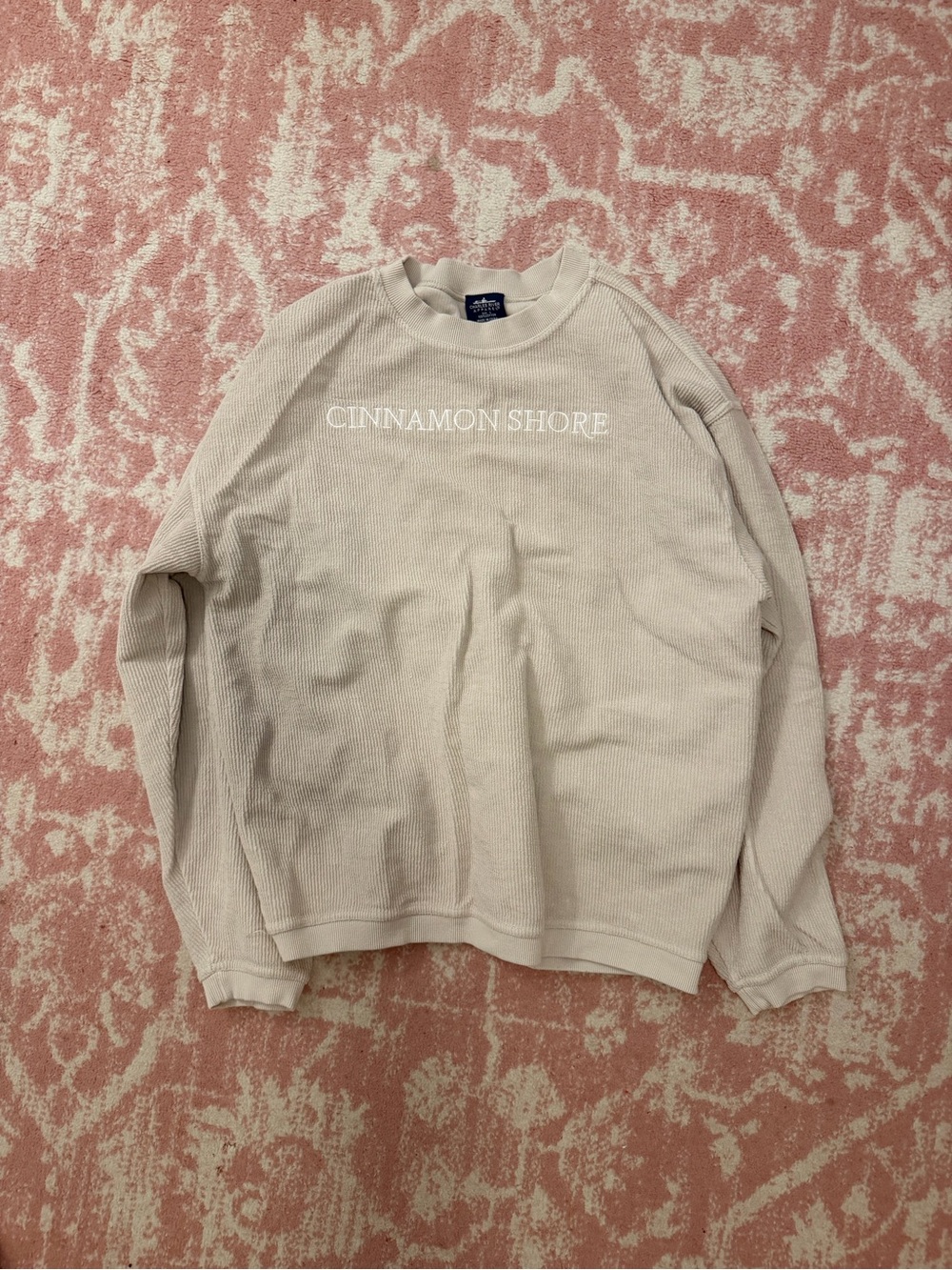 Cinnamon Shores women's Cream Waffle-Knit Sweater